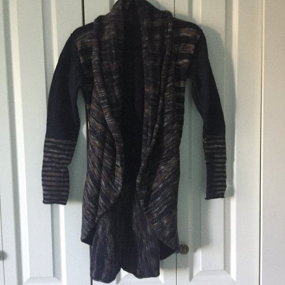 Victorian Long Flip Variegated Cardigan - Picture 2 of 7